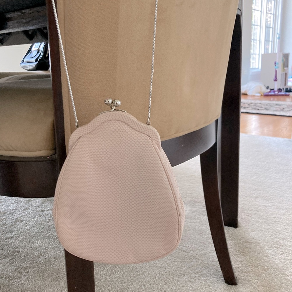 Vintage Judith Leiber Pink Snake Handbag